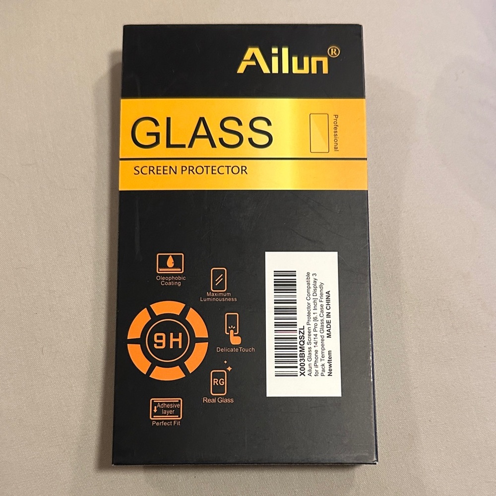 Ailun 9H tempered glass iPhone 14 Pro Screen Protector